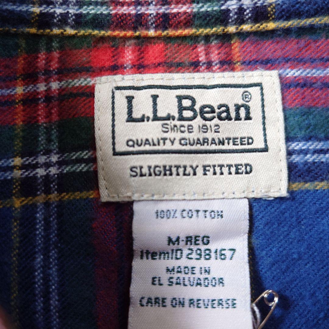 90s LLBEAN checj flannnel shirts M