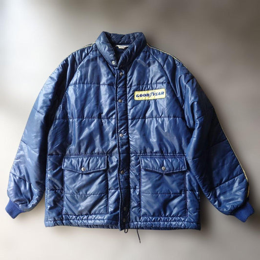 90s　GOODYEAR stand padding coat XL
