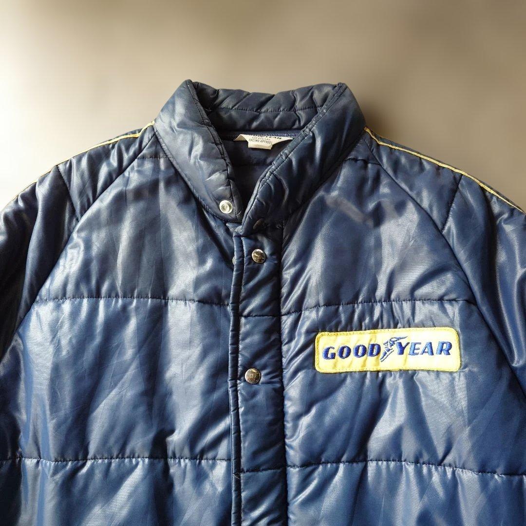 90s　GOODYEAR stand padding coat XL