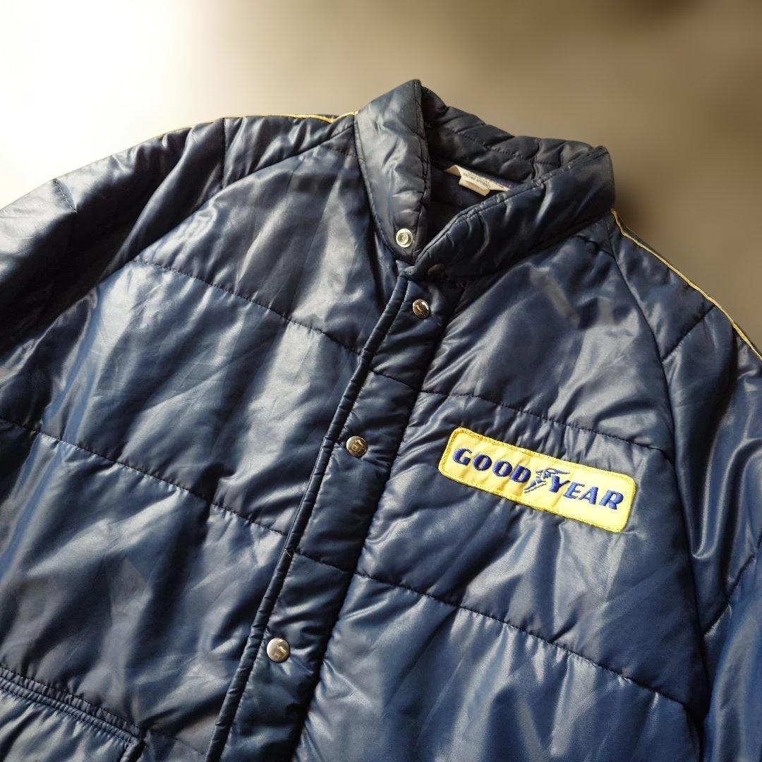 90s　GOODYEAR stand padding coat XL