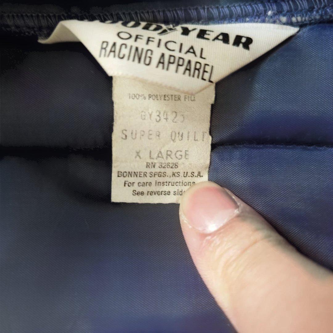 90s　GOODYEAR stand padding coat XL