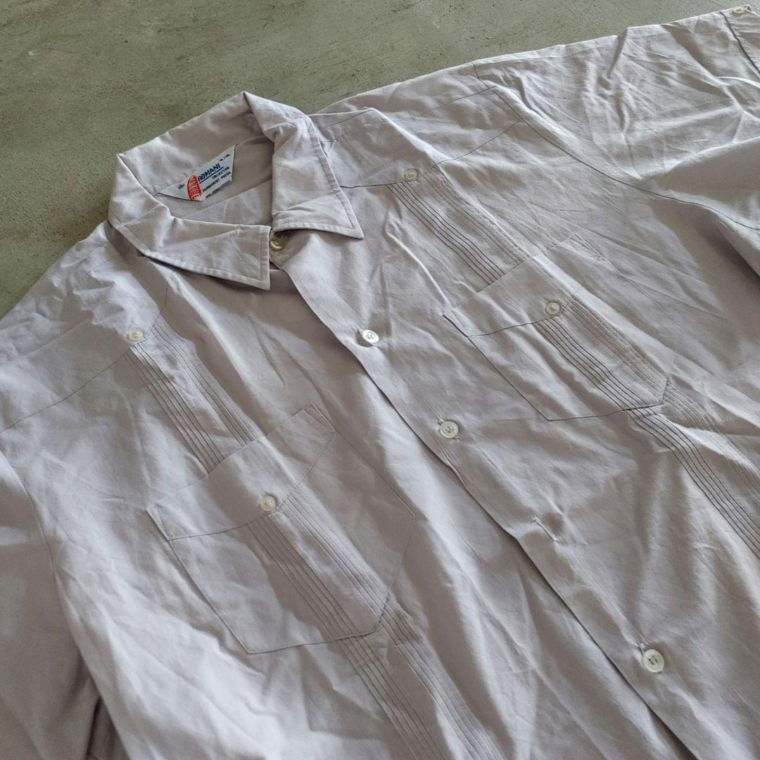 ROMANI　cuba shirts XL メキシカンシャツ　キューバシャツ　古着　ユーズド　XL