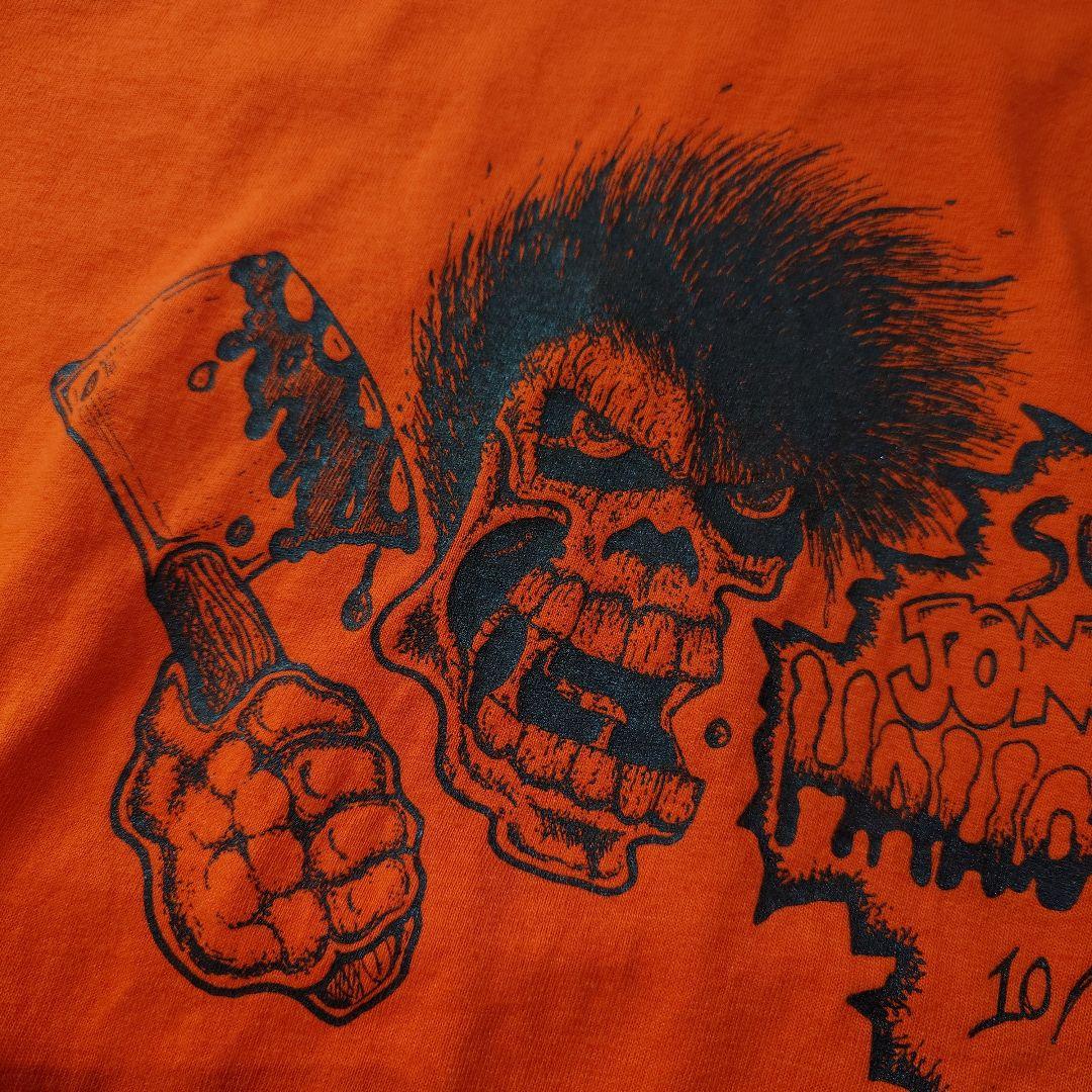 90s Fruit print tee skull XL single