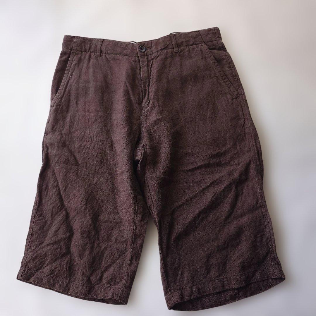 Bananarepublic linen cropped shorts w33