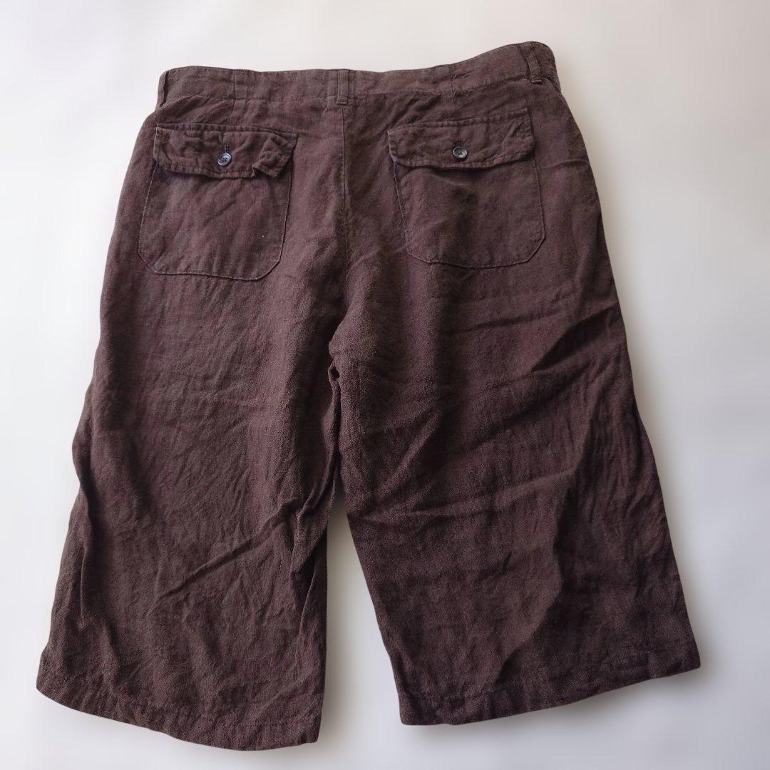 Bananarepublic linen cropped shorts w33