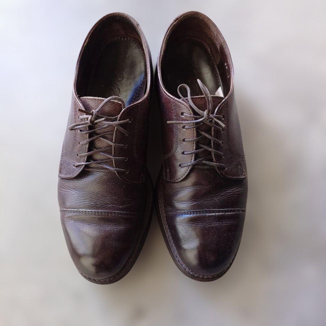 BrooksBrothers by ALDEN plan toe leather shoes made in USA 9.5inch