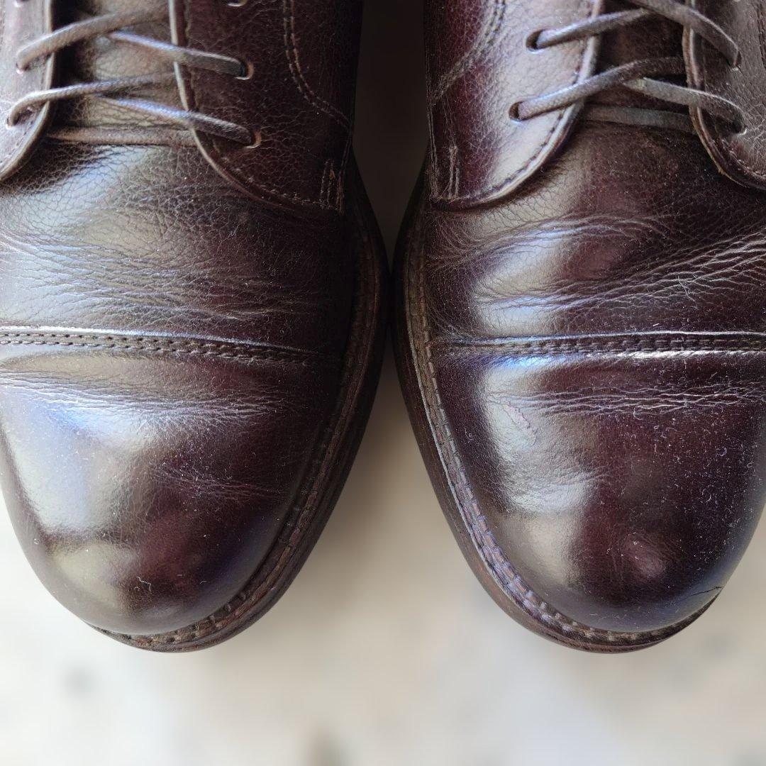 BrooksBrothers by ALDEN plan toe leather shoes made in USA 9.5inch