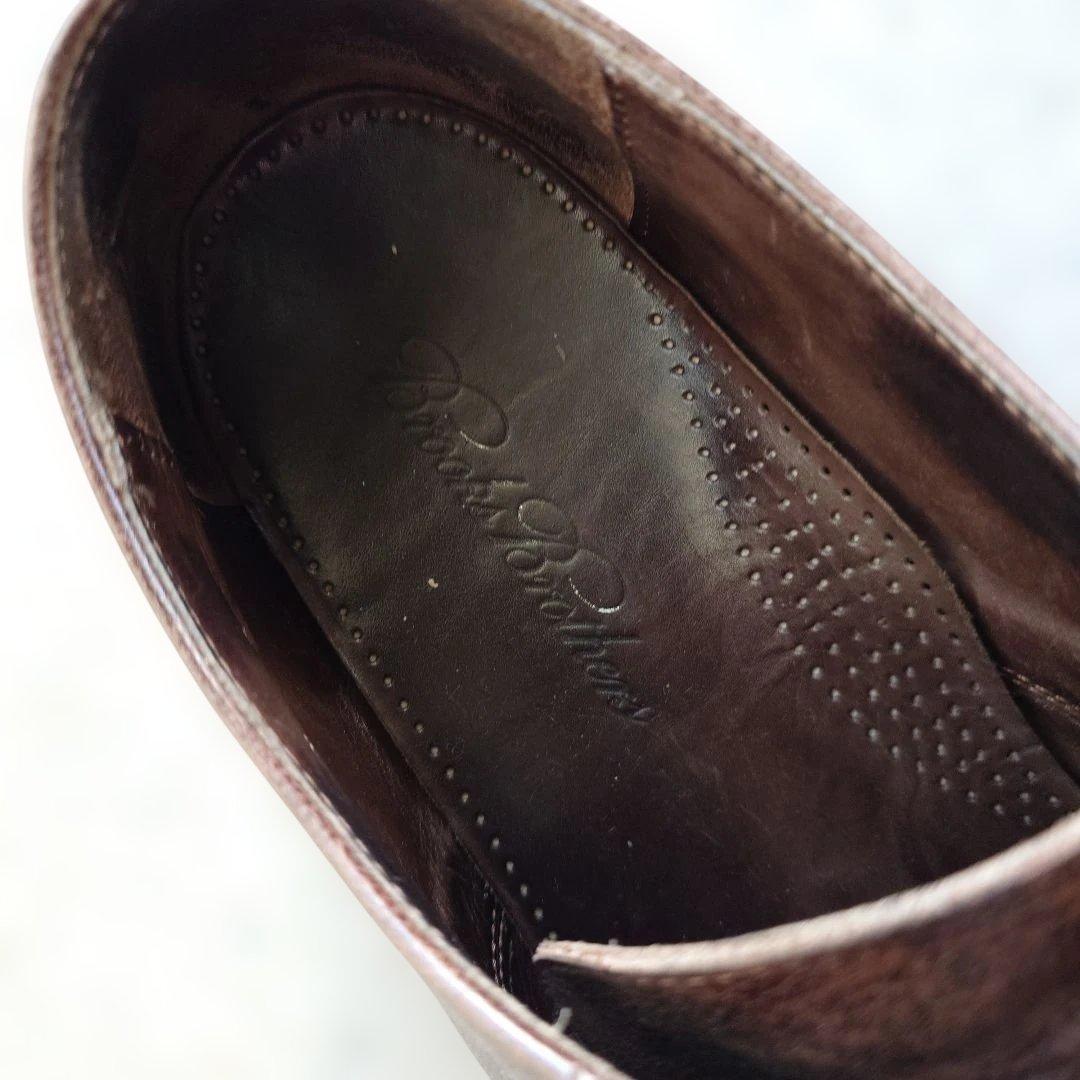 BrooksBrothers by ALDEN plan toe leather shoes made in USA 9.5inch