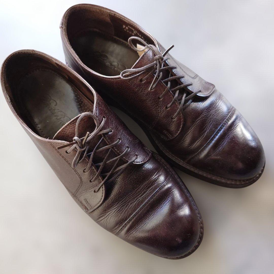 BrooksBrothers by ALDEN plan toe leather shoes made in USA 9.5inch