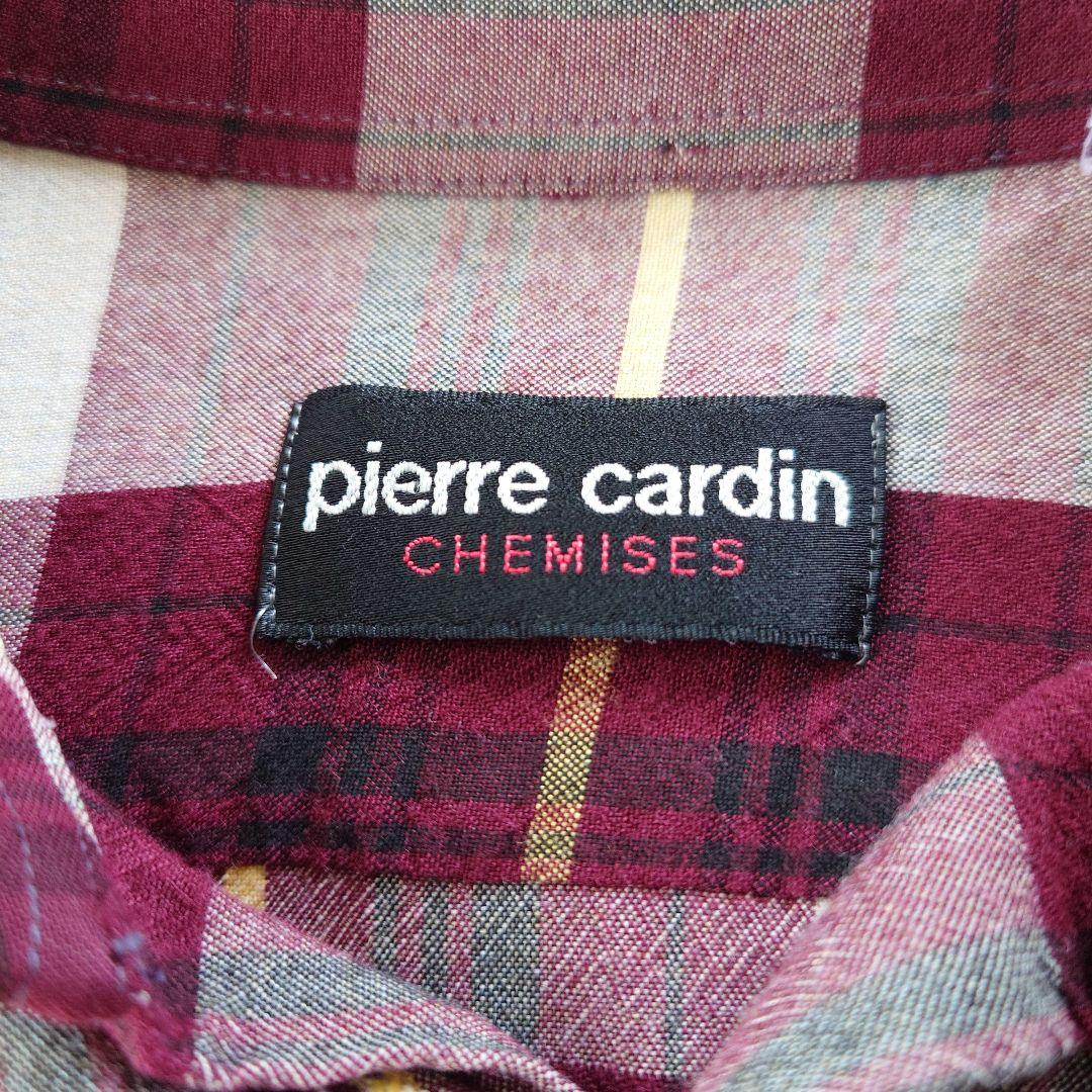 70s pierre cardan rayon open collar shirts L