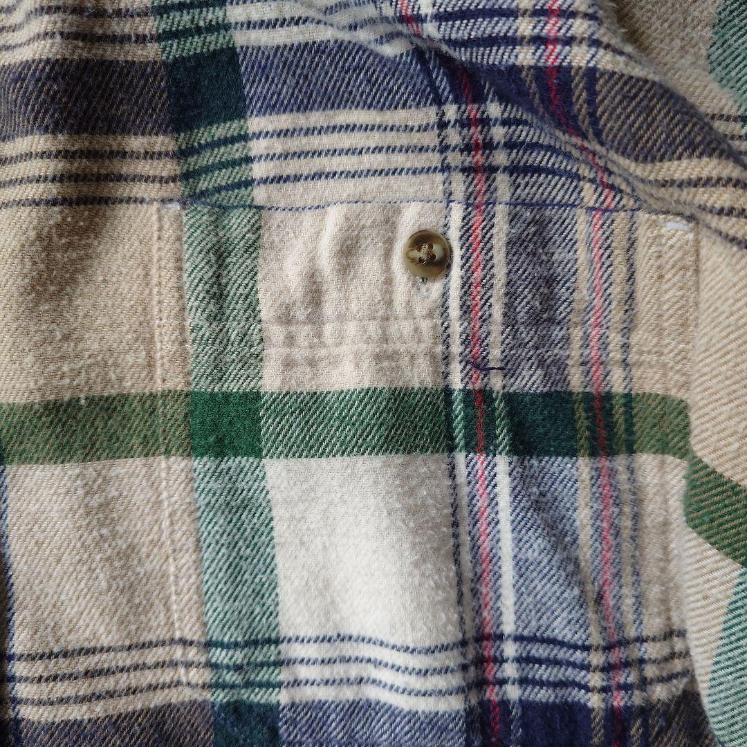 90s　Eddiebqauer flannel check shirts L