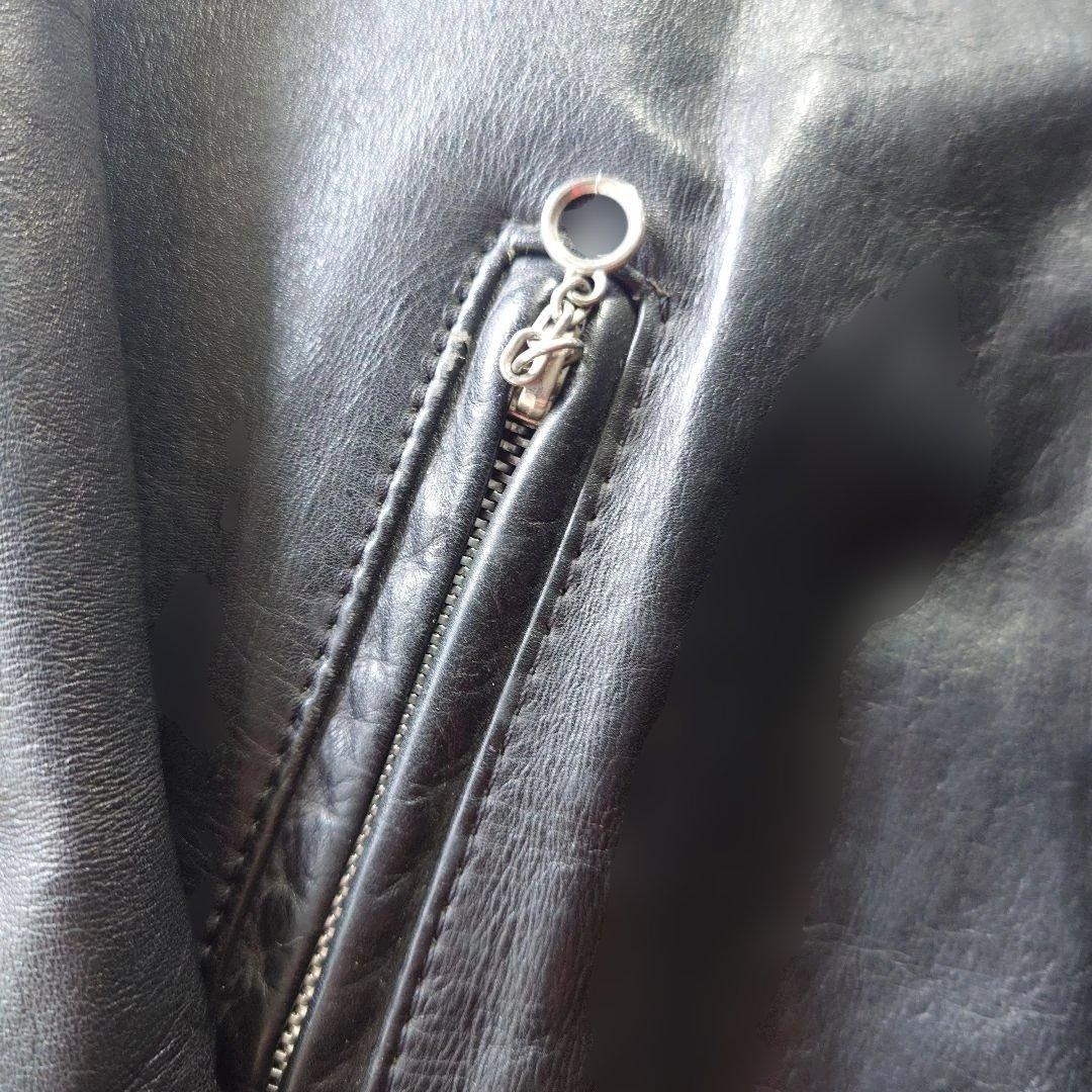 80s EXCELLED Leather double riders jacket sz 46 XL