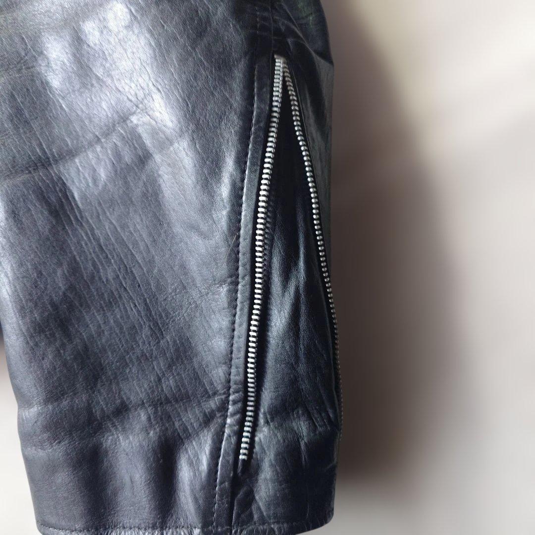 80s EXCELLED Leather double riders jacket sz 46 XL