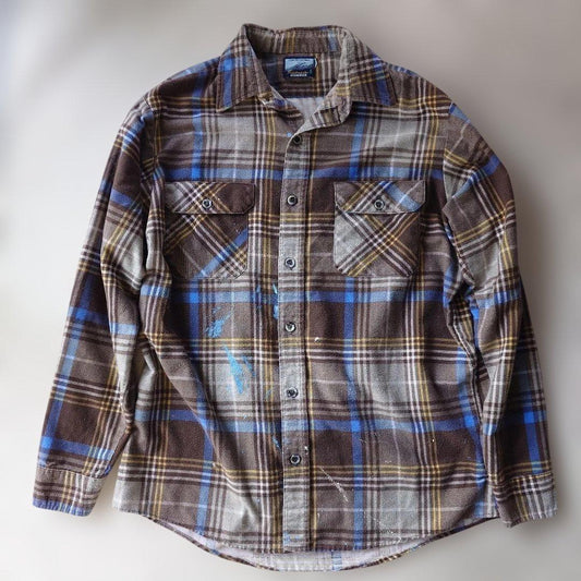 Fieldmaster print fannel shirts made in USA L