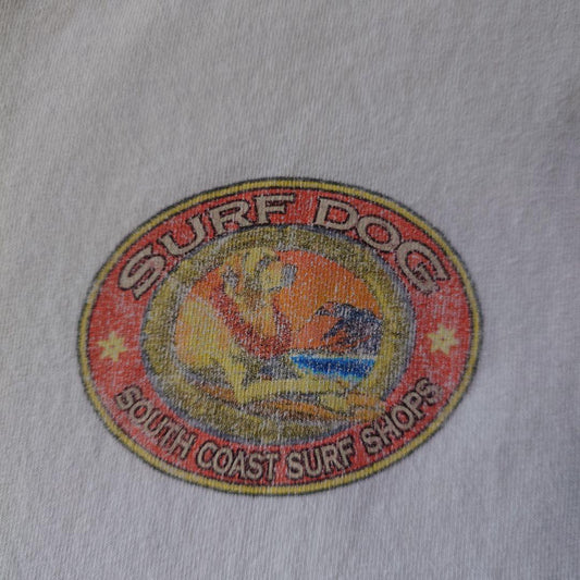 Old surf shop dog  tee M