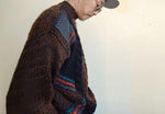 画像をギャラリービューアに読み込む, Used Leather Patch Knit 古着　ユーズド　レザーパッチ　デザイン　ニット　セーター　Ｌ相当

