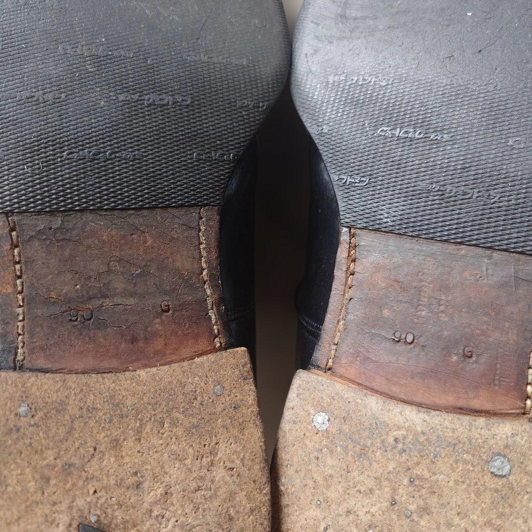 OLD CHURCH straight tip leather shoes 9inch