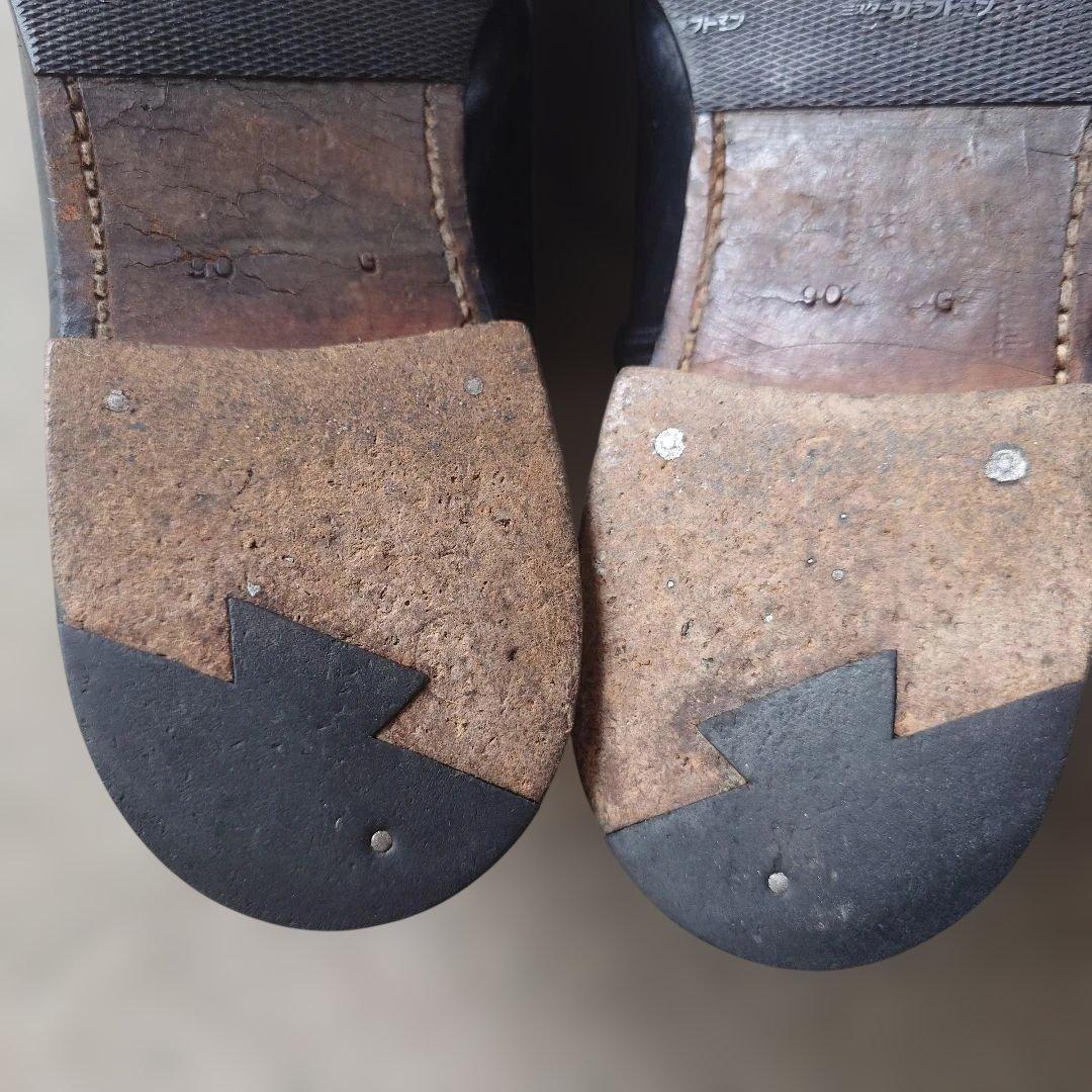 OLD CHURCH straight tip leather shoes 9inch