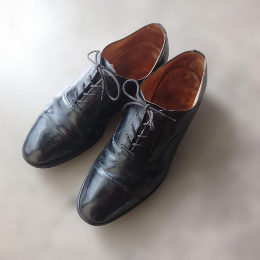OLD CHURCH straight tip leather shoes 9inch