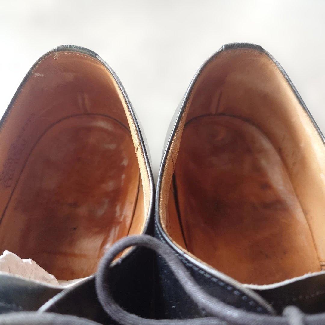 OLD CHURCH straight tip leather shoes 9inch