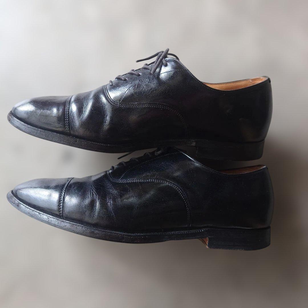 OLD CHURCH straight tip leather shoes 9inch