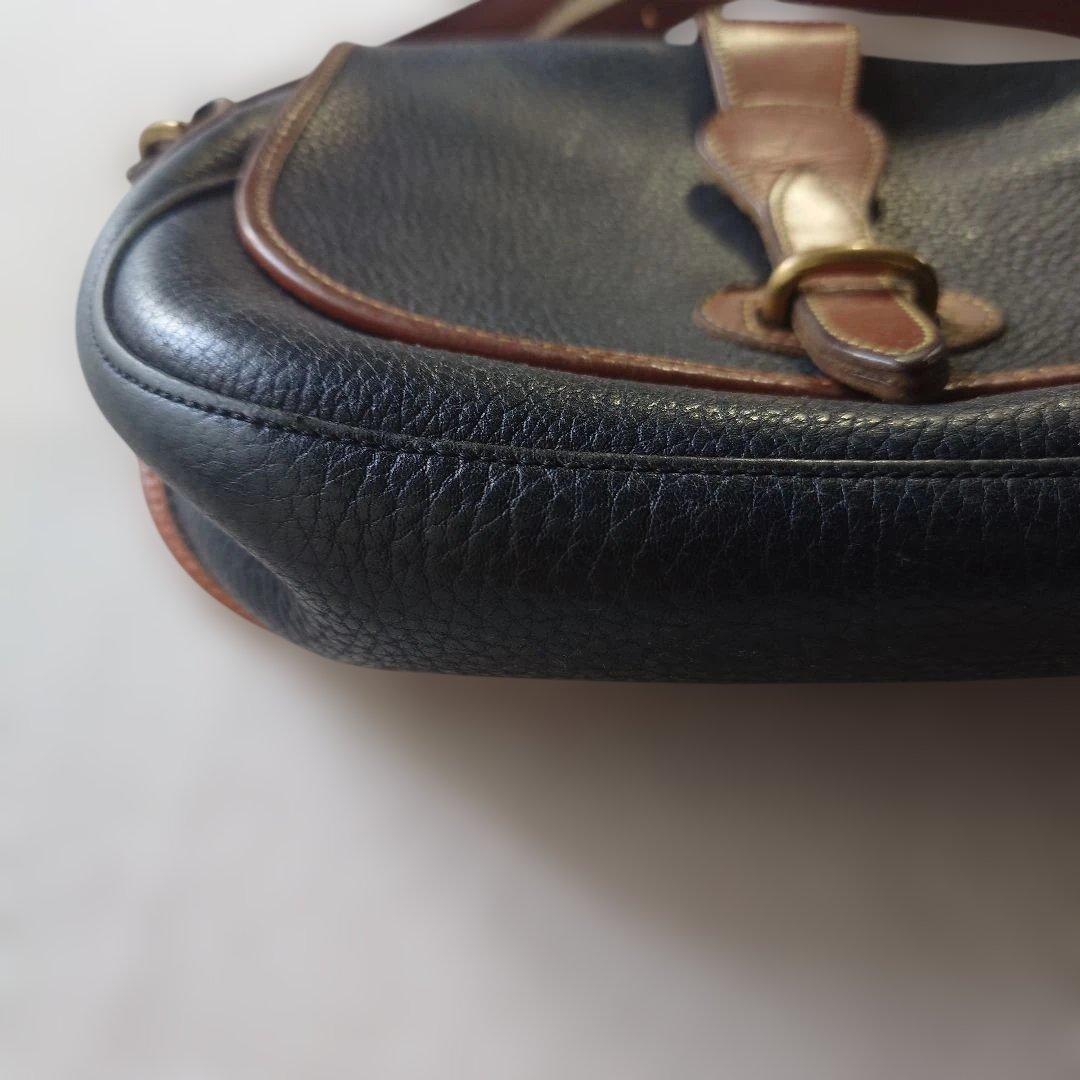 Dooney & Bourke Leather shulderbag Made in USA レザー ショルダーバッグ グレーブラック アメリカ