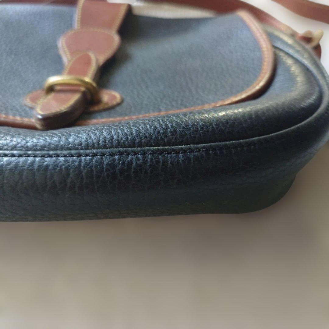 Dooney & Bourke Leather shulderbag Made in USA レザー ショルダーバッグ グレーブラック アメリカ