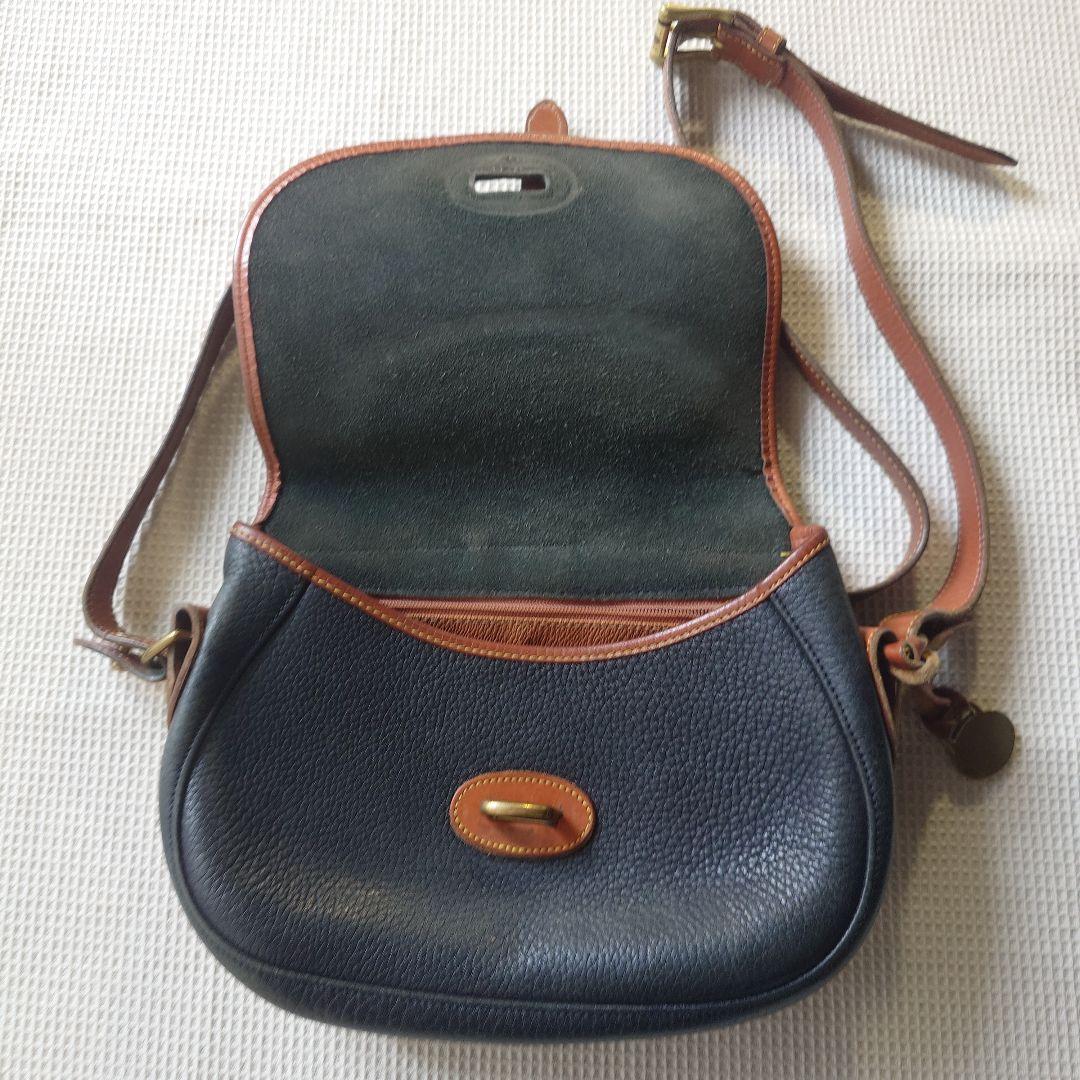 Dooney & Bourke Leather shulderbag Made in USA レザー ショルダーバッグ グレーブラック アメリカ
