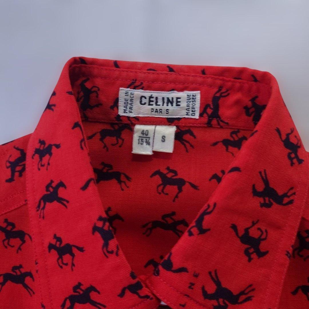 OLD CELINE horse shirts sz s