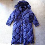 画像をギャラリービューアに読み込む, EddieBauer 80&#39;s Down Coat エディーバウアー　80年代　黒タグ　レディース　ロングダウンジャケット　L
