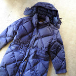 画像をギャラリービューアに読み込む, EddieBauer 80&#39;s Down Coat エディーバウアー　80年代　黒タグ　レディース　ロングダウンジャケット　L
