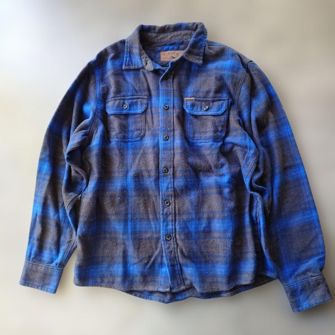ORVIS outdoor heavy flannel shirts CPO L