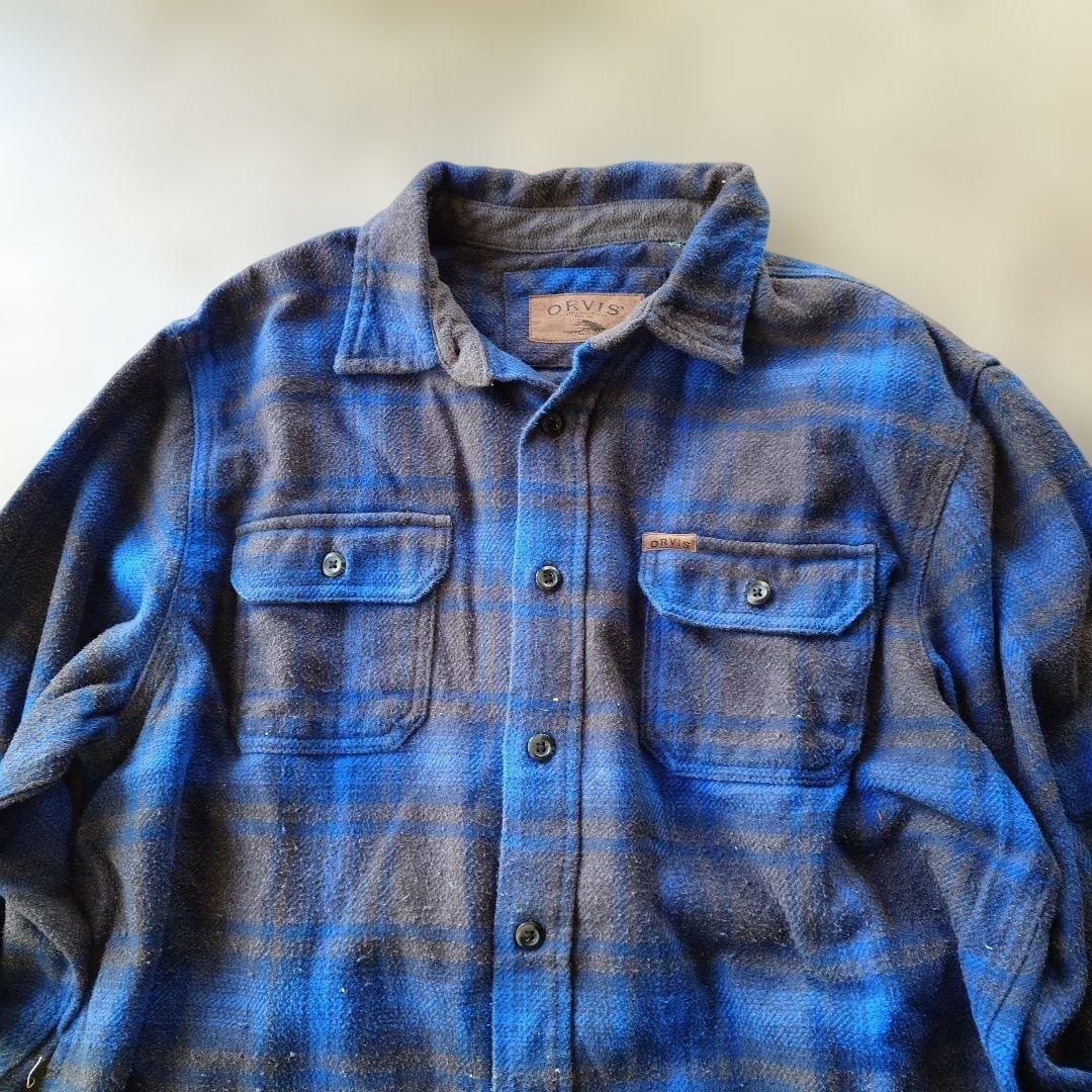 ORVIS outdoor heavy flannel shirts CPO L