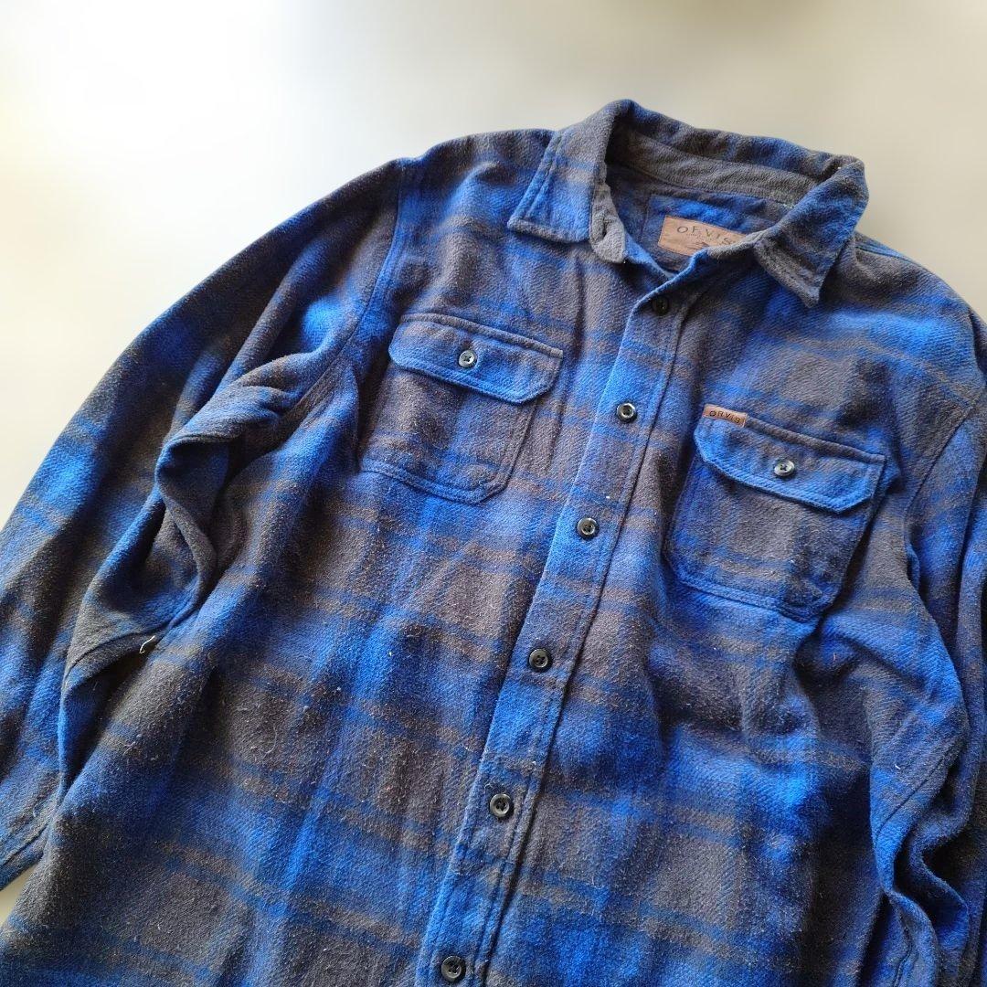 ORVIS outdoor heavy flannel shirts CPO L