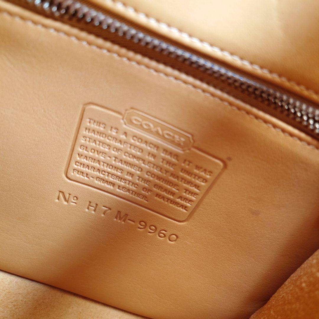 old coach USA オールドコーチ　レザーショルダーバッグ　リュック　イエロー