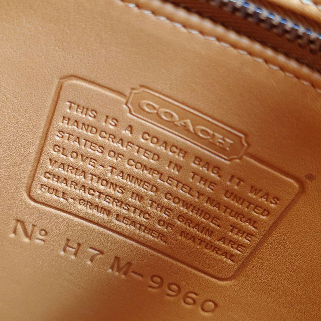 old coach USA オールドコーチ　レザーショルダーバッグ　リュック　イエロー