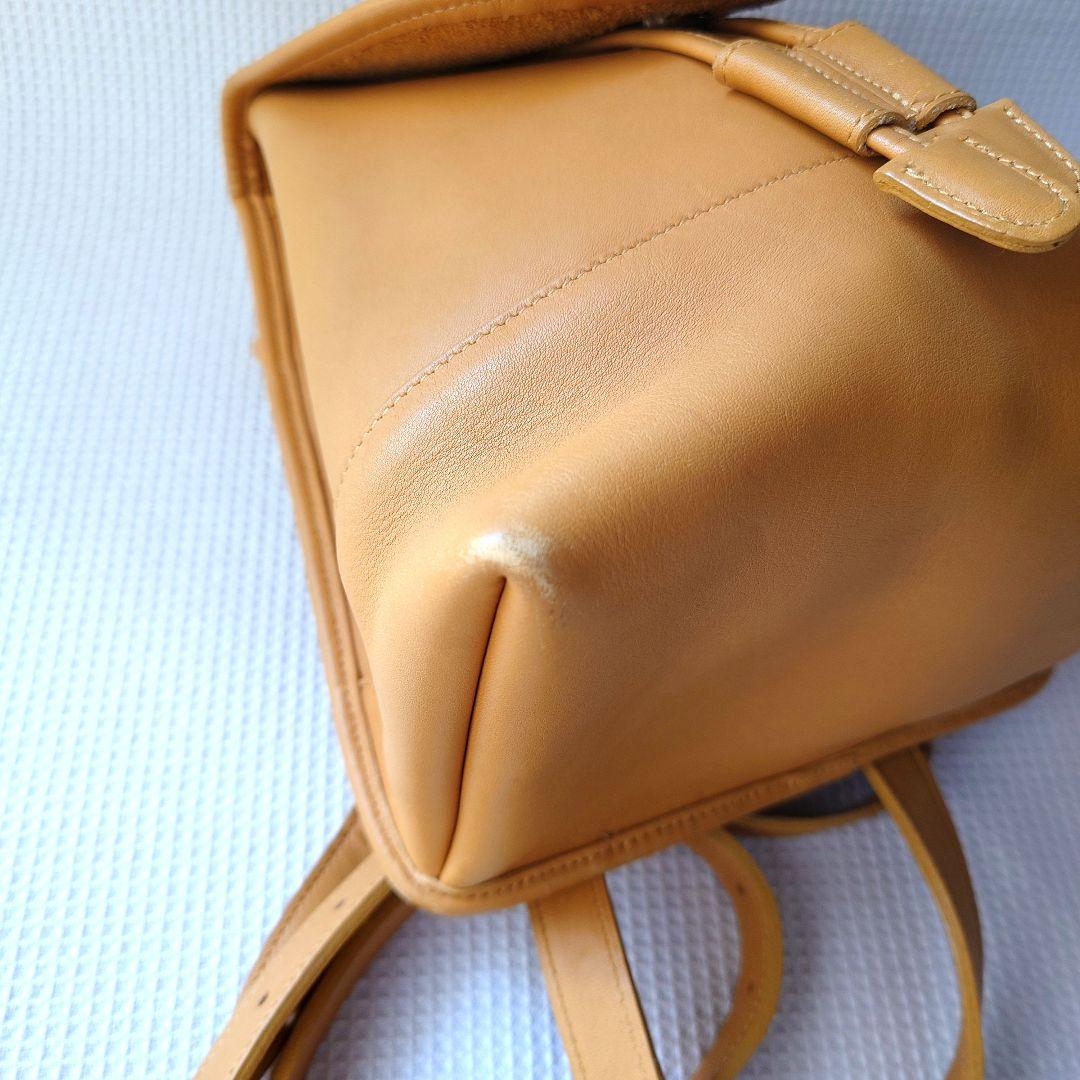 old coach USA オールドコーチ　レザーショルダーバッグ　リュック　イエロー