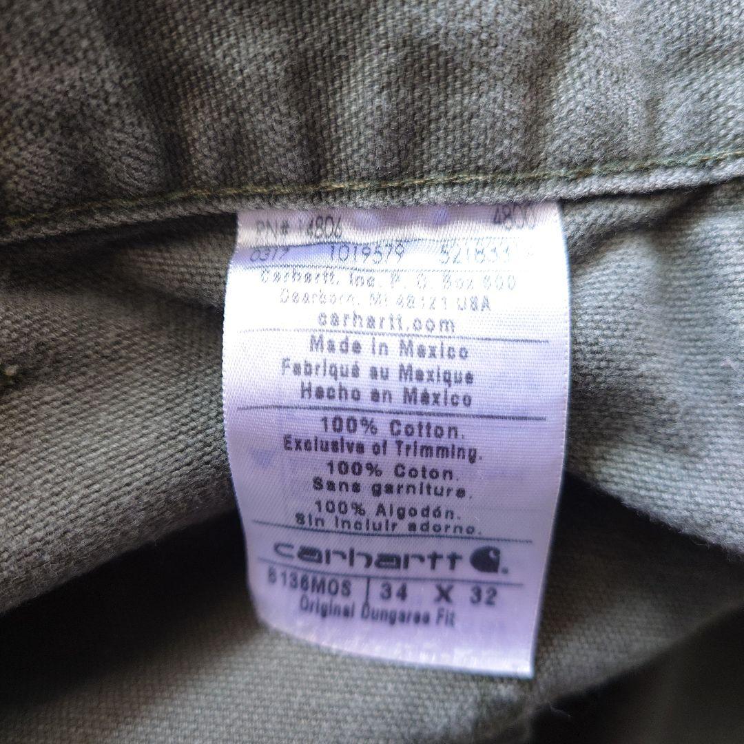 CARHARTT double kniee work pants olive w34L32