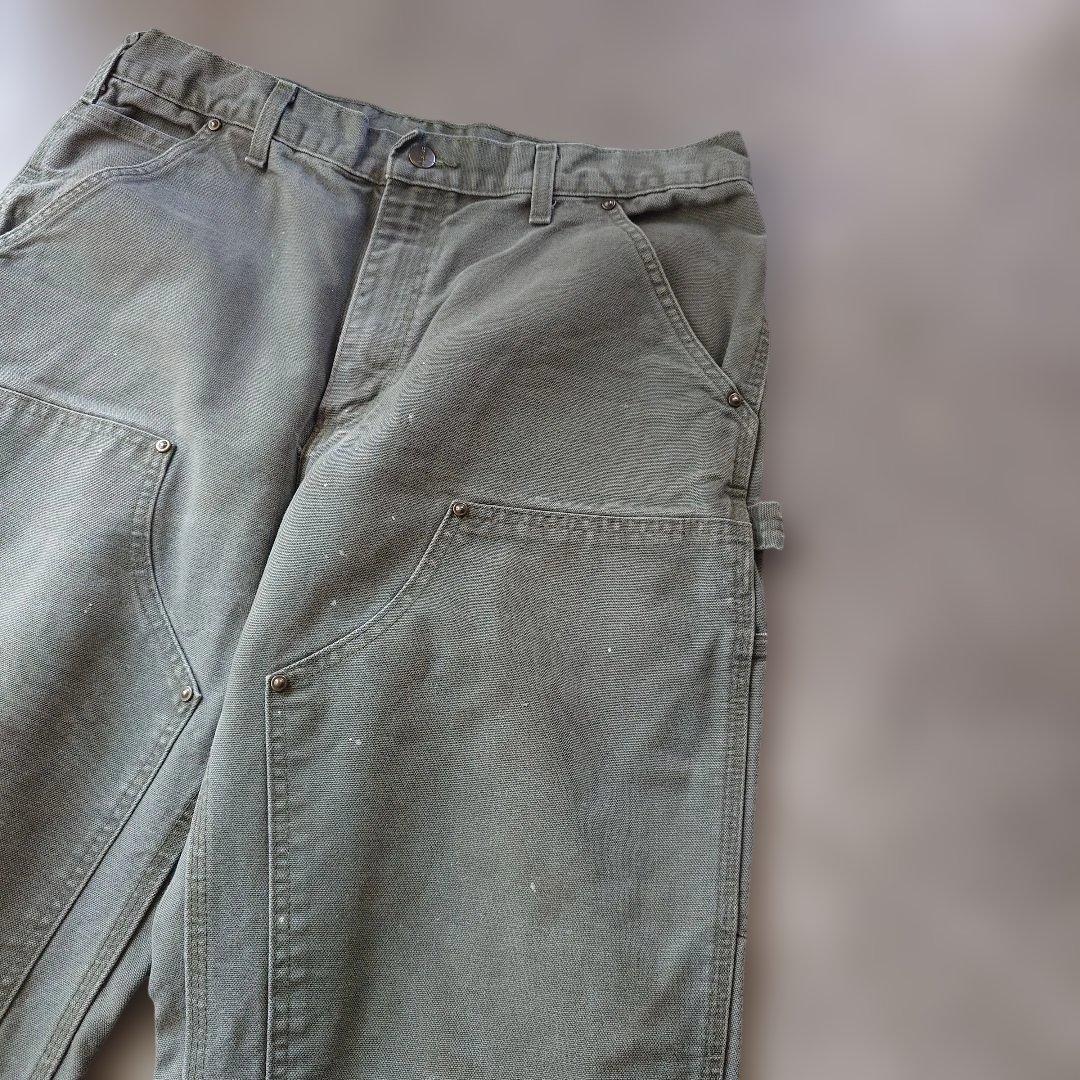 CARHARTT double kniee work pants olive w34L32