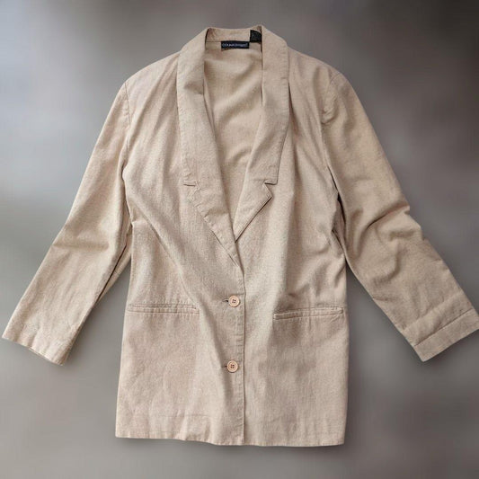 women cotton linen jacket