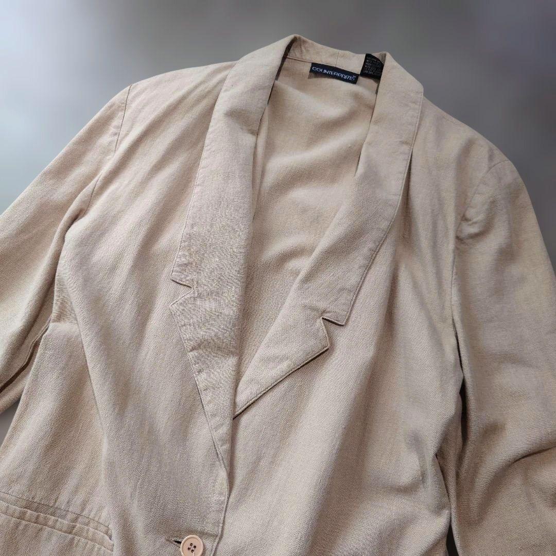 women cotton linen jacket