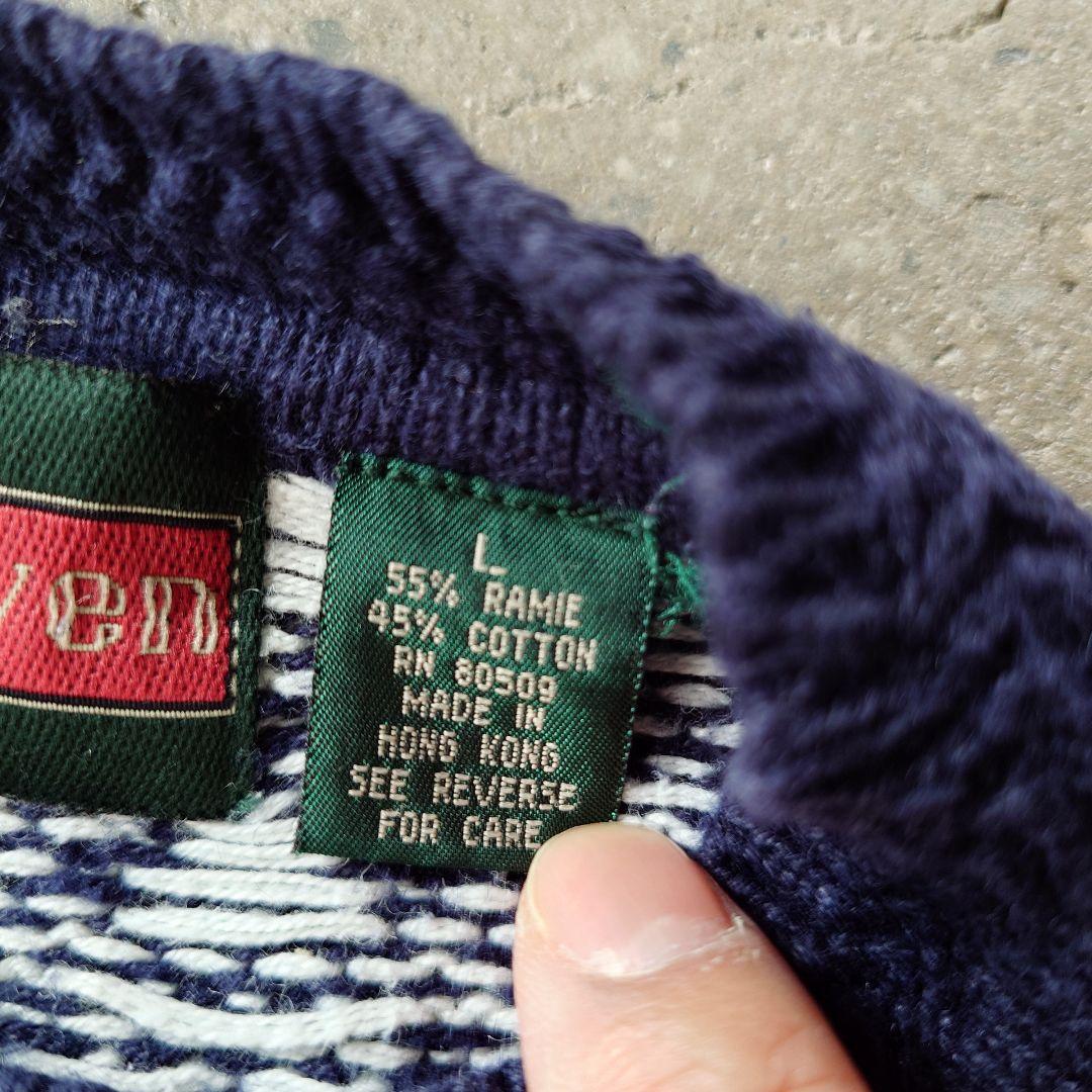 used cotton heavy knit L stone haven USA