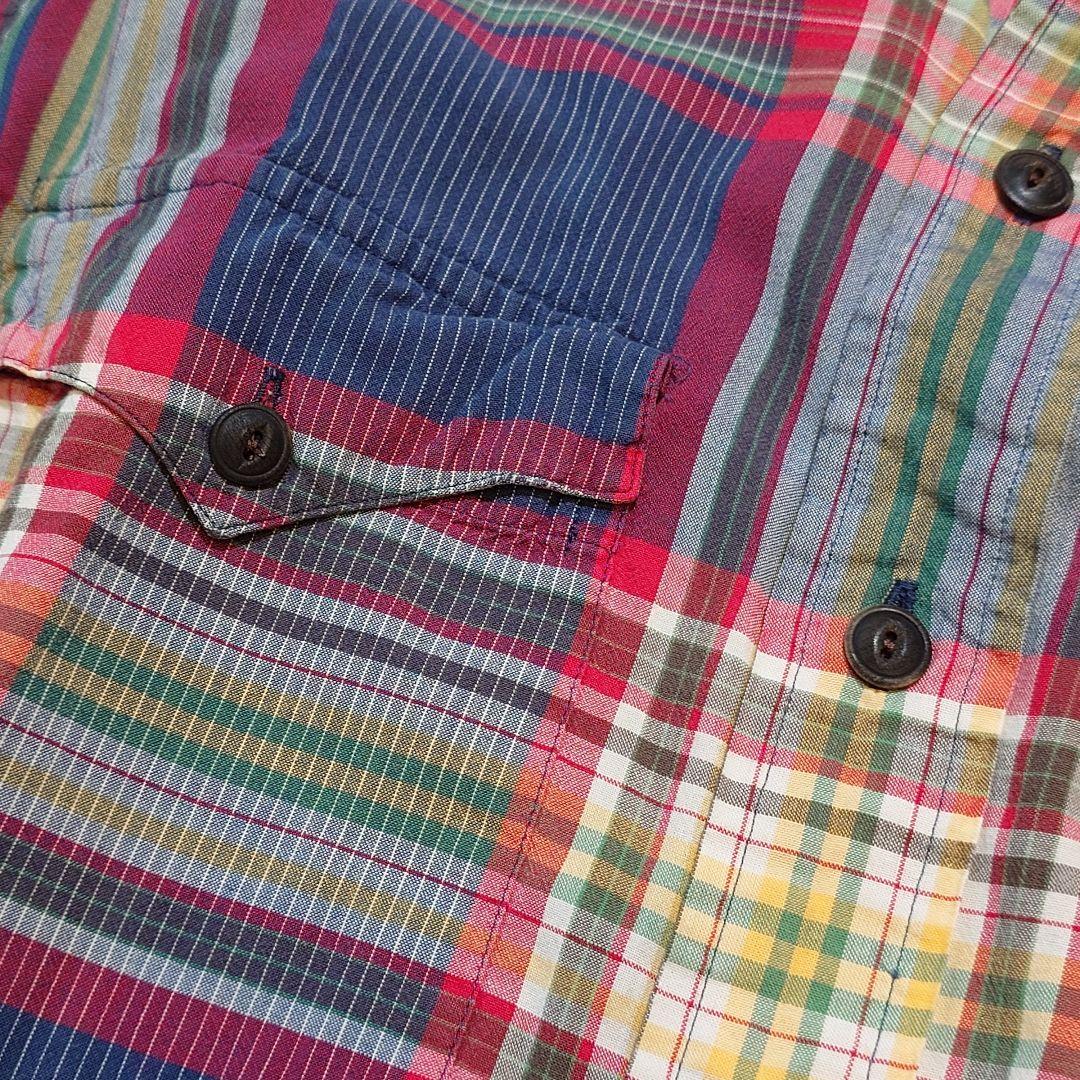 90s Poloralphlauren Madrass Ls shirts L