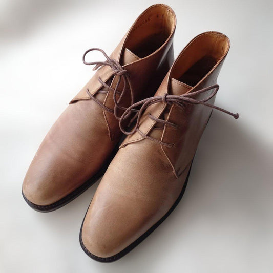POLORALPHLAUREN ITALY Leather Chakka Boots 8inch