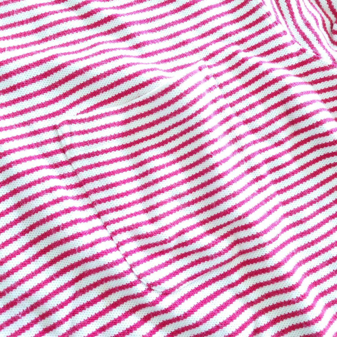 90's EDDIE BAUER POLO 90年代　エディバウアー　ジップアップ　ボーダーポロシャツ