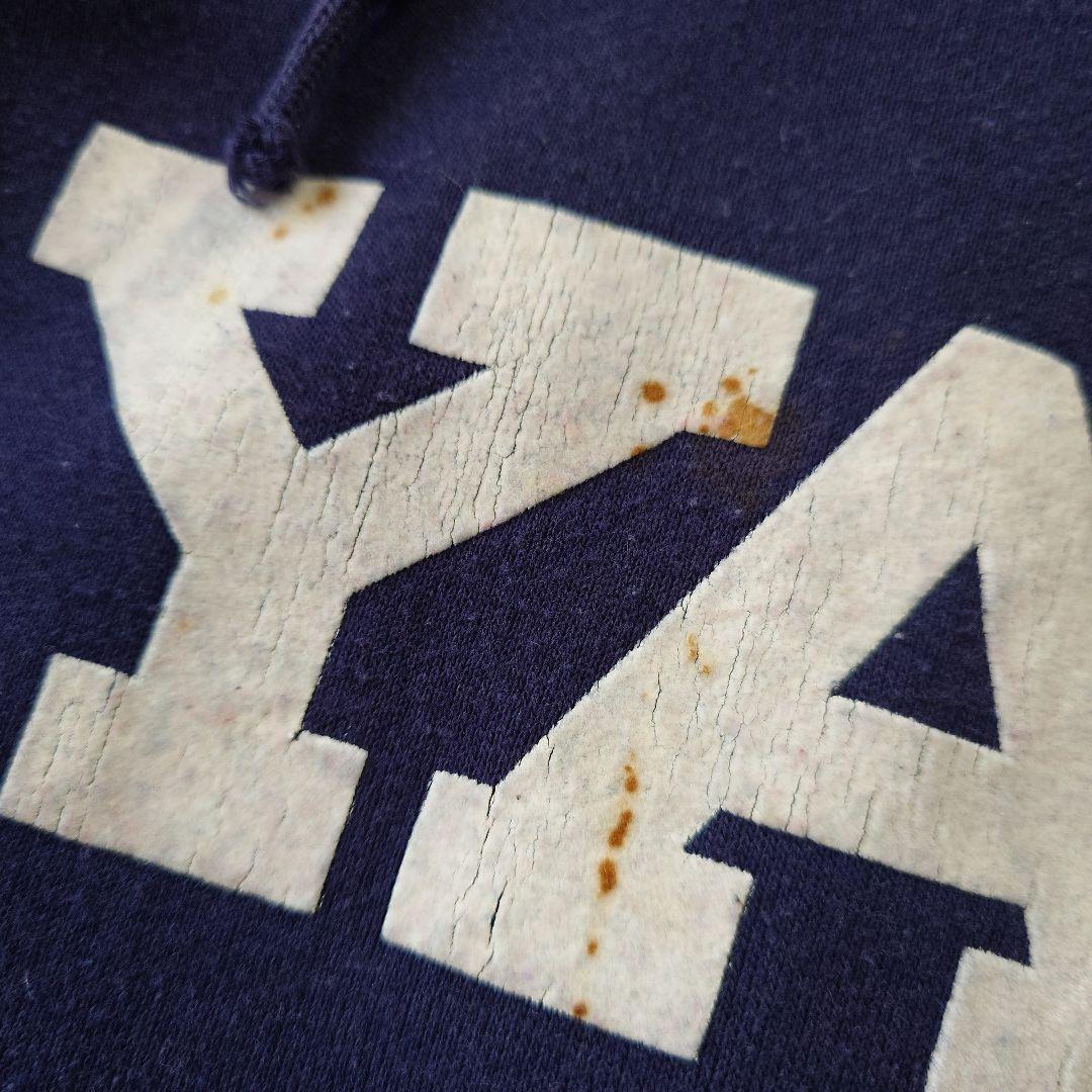 70s sportswear YALE sweat parka sz L