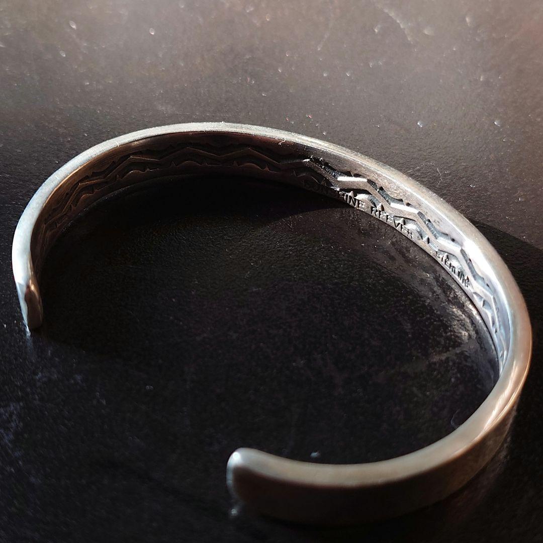 SUNSHINE REEVES inner stamp silver bangle 925 NAVAJO – ALLTHAT