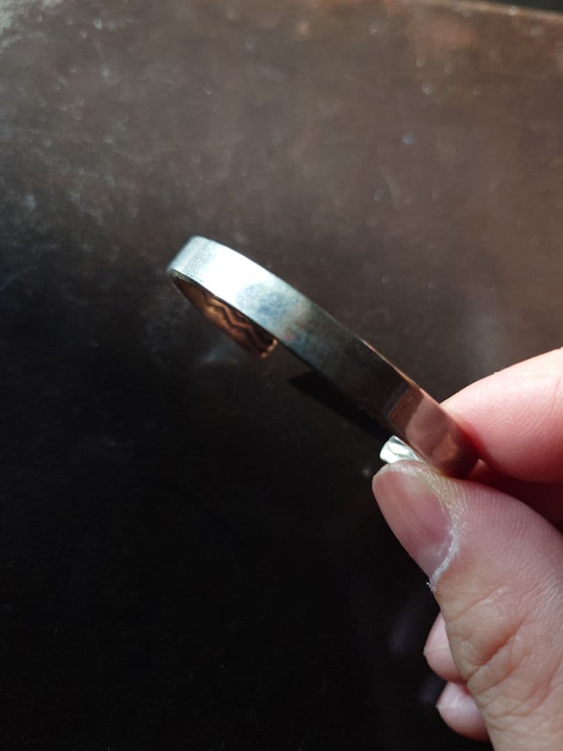 SUNSHINE REEVES inner stamp silver bangle 925 NAVAJO – ALLTHAT