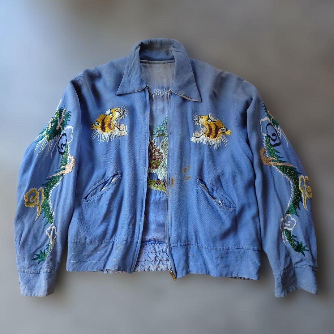 50s vintage japnease pattern ska jacket
