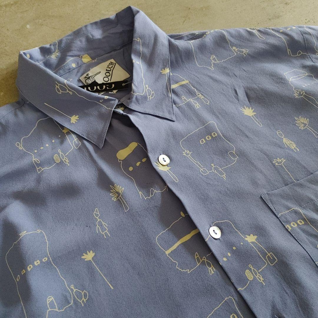 GOOUCH deadstock rayon shirts XXLレーヨンシャツ　柄シャツ　80s